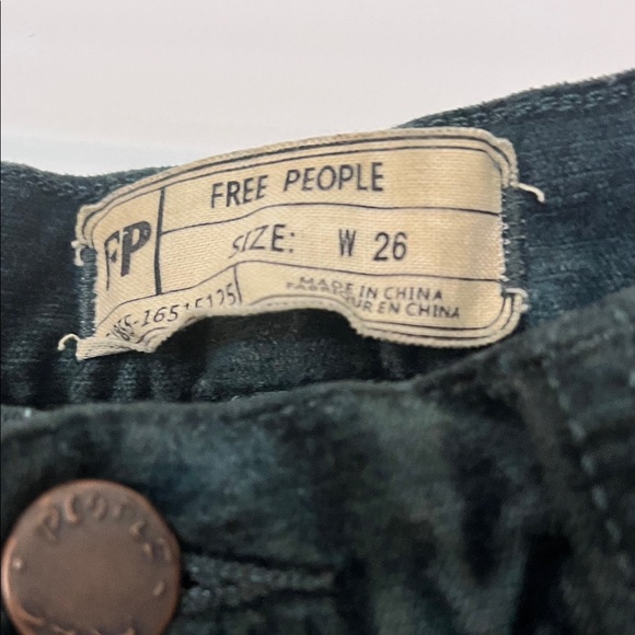 Free People Black Straight Leg Pants - Picture 2 of 7